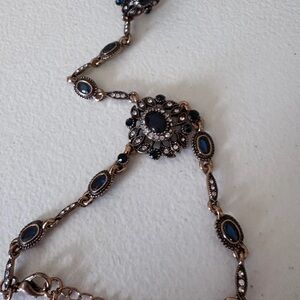 Elegant Black and Silver Necklace